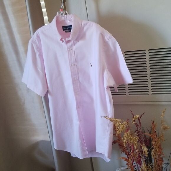 Ralph Lauren Men's Pink Oxfotd Shirt Men's size Large Classic Fit - Picture 5 of 6